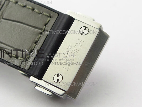 Classic Fusion 42mm SS Paved Diamonds Case/Bezel B50F Gray Dial On Gray Gummy Strap A2892 - Image 13