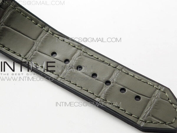 Classic Fusion 42mm SS Paved Diamonds Case/Bezel B50F Gray Dial On Gray Gummy Strap A2892 - Image 16