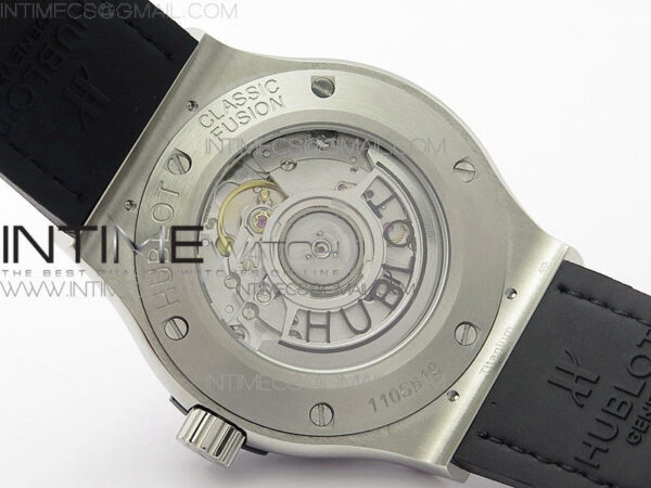 Classic Fusion 42mm SS Paved Diamonds Case/Bezel B50F Gray Dial On Gray Gummy Strap A2892 - Image 19