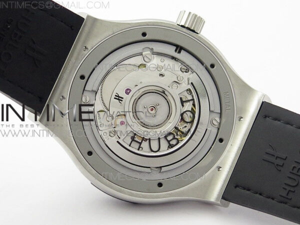 Classic Fusion 42mm SS Paved Diamonds Case/Bezel B50F Gray Dial On Gray Gummy Strap A2892 - Image 21