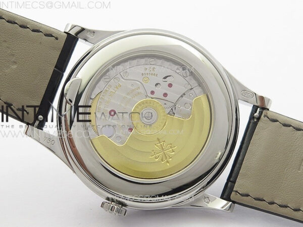 Annual Calendar Moonphase 5396 SS PPF 1:1 Best Edition Gray Dial on Black Leather Strap PPF324 - Image 22