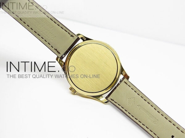 Calatrava 5227 BP Version YG White Dial on Leather Strap Japanese MIYOTA 9015 - Image 13