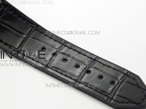 Classic Fusion 42mm SS Paved Diamonds Case/Bezel B50F Black Dial On Black Gummy Strap A2892 - Image 16