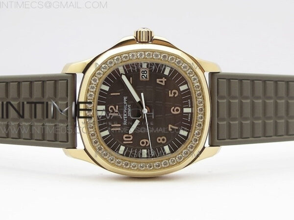 Aquanaut 5067A RG PPF 1:1 Best Edition Brown Textured Dial on Brown Rubber Strap AE23 (Free a box) - Image 3