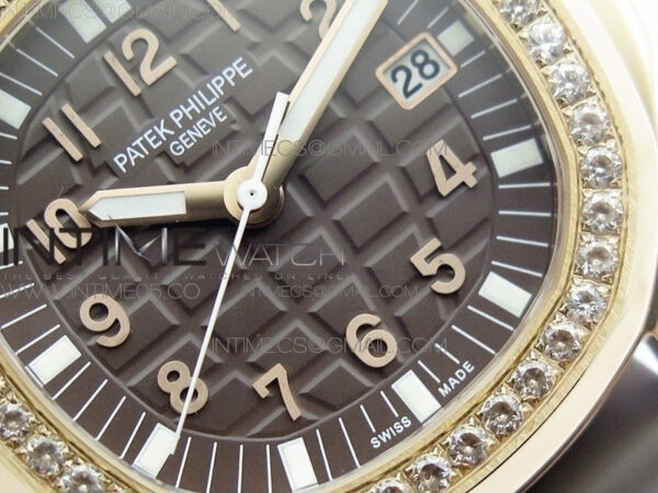 Aquanaut 5067A RG PPF 1:1 Best Edition Brown Textured Dial on Brown Rubber Strap AE23 (Free a box) - Image 5