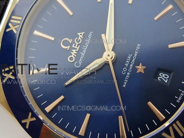 Constellation 131.33.41.21.03.001 RG TW Best Edition Blue Dial On Blue Gummy Strap A8500 - Image 7