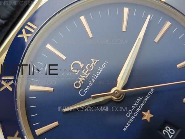 Constellation 131.33.41.21.03.001 RG TW Best Edition Blue Dial On Blue Gummy Strap A8500 - Image 8