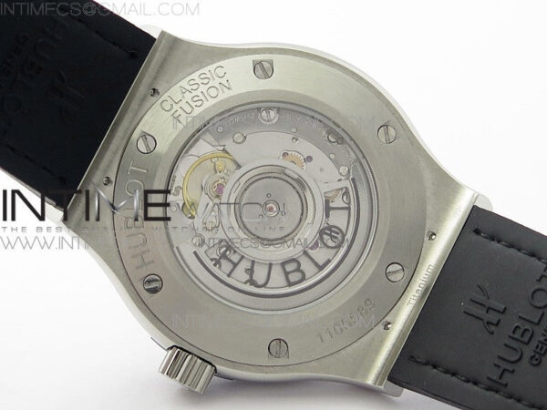 Classic Fusion 42mm SS Paved Diamonds Case/Bezel B50F Blue Dial On Blue Gummy Strap A2892 - Image 19