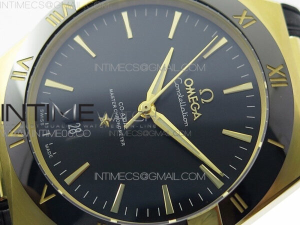 Constellation 131.33.41.21.03.001 YG TW Best Edition Black Dial On Black Gummy Strap A8500 - Image 4