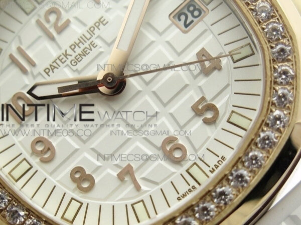 Aquanaut 5067A RG PPF 1:1 Best Edition White Textured Dial on White Rubber Strap AE23 (Free a box) - Image 5