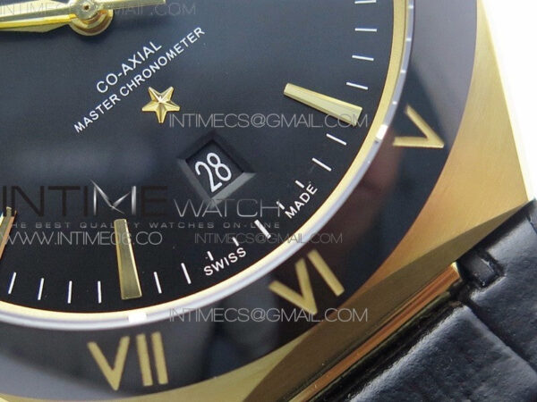Constellation 131.33.41.21.03.001 YG TW Best Edition Black Dial On Black Gummy Strap A8500 - Image 6