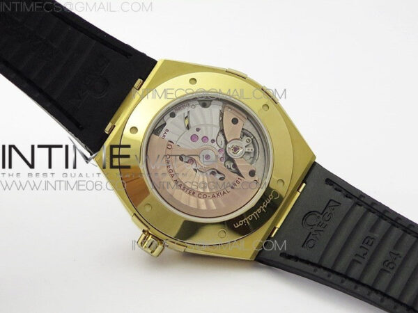 Constellation 131.33.41.21.03.001 YG TW Best Edition Black Dial On Black Gummy Strap A8500 - Image 19