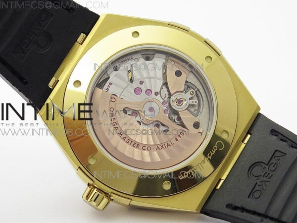 Constellation 131.33.41.21.03.001 YG TW Best Edition Black Dial On Black Gummy Strap A8500 - Image 20