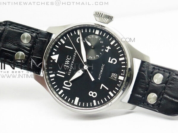Big Pilot IW500901 ZF 1:1 Best Edition Black Dial on Black Leather Strap A51111 - Image 2