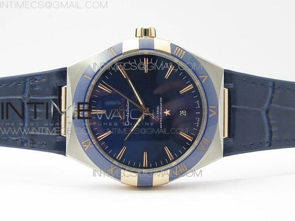 Constellation 131.33.41.21.03.001 SS/RG TW Best Edition Blue Dial On Blue Gummy Strap A8500 - Image 3