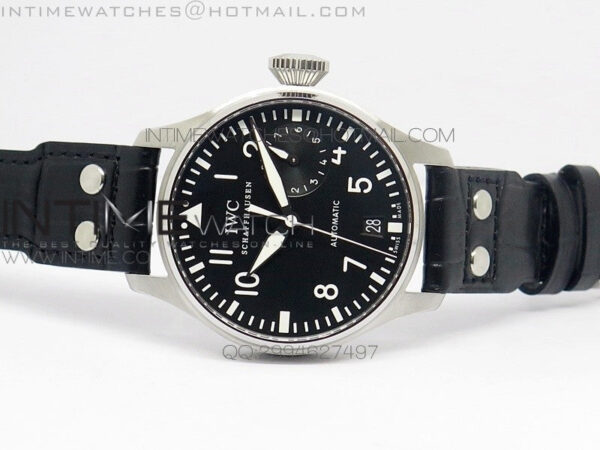 Big Pilot IW500901 ZF 1:1 Best Edition Black Dial on Black Leather Strap A51111 - Image 3