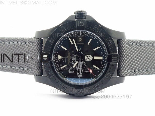 Avenger II Seawolf PVD Black Dial on Gray Nylon Strap A2836 - Image 3