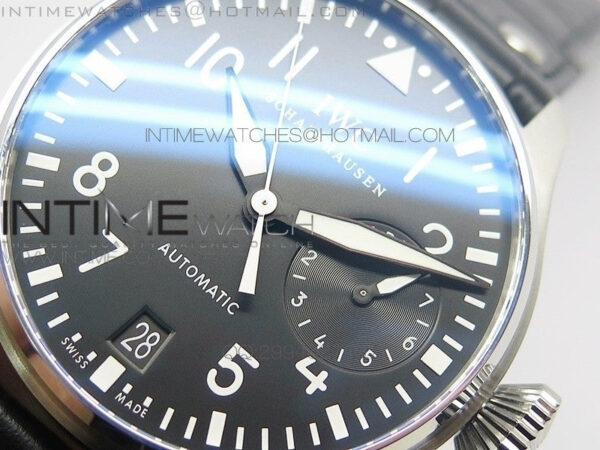 Big Pilot IW500901 ZF 1:1 Best Edition Black Dial on Black Leather Strap A51111 - Image 4