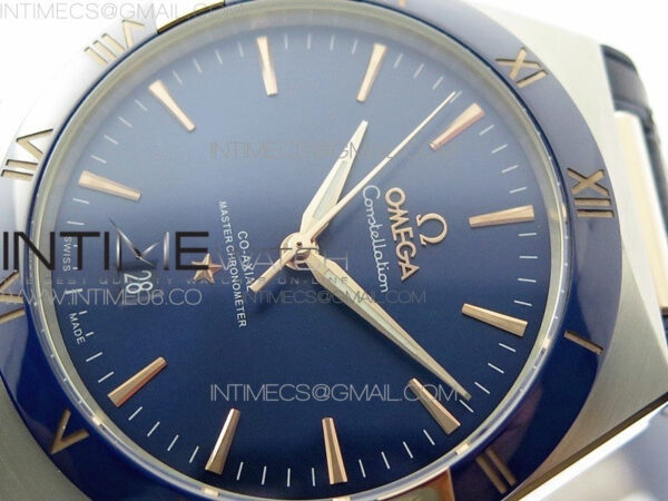 Constellation 131.33.41.21.03.001 SS/RG TW Best Edition Blue Dial On Blue Gummy Strap A8500 - Image 4