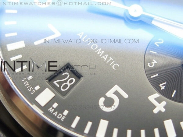 Big Pilot IW500901 ZF 1:1 Best Edition Black Dial on Black Leather Strap A51111 - Image 5