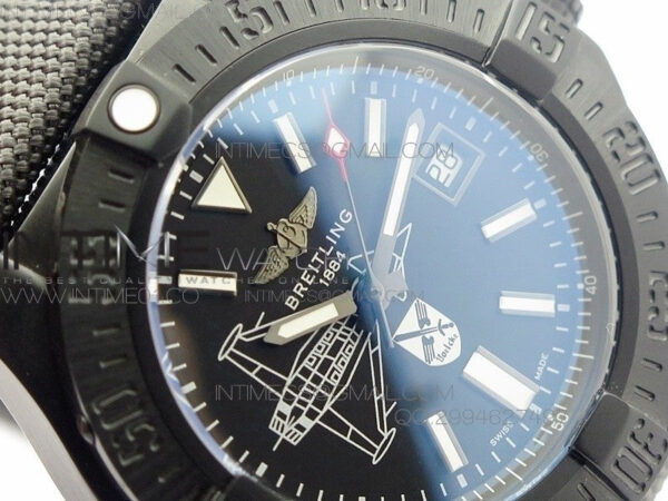 Avenger II Seawolf PVD Black Dial on Gray Nylon Strap A2836 - Image 5