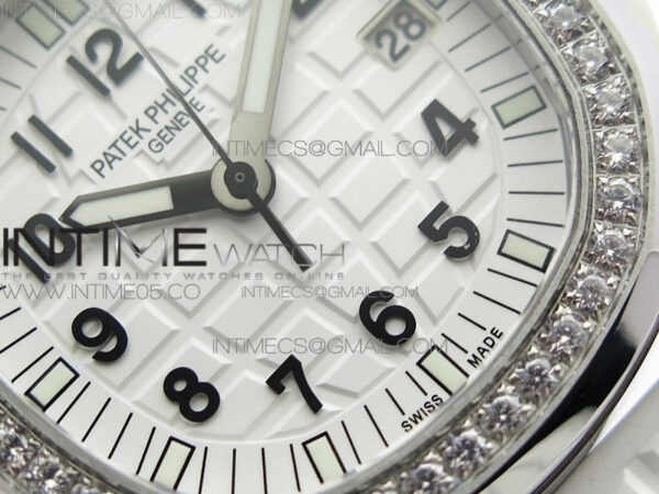 Aquanaut 5067A SS PPF 1:1 Best Edition White Textured Dial on White Rubber Strap AE23 (Free a box) - Image 5