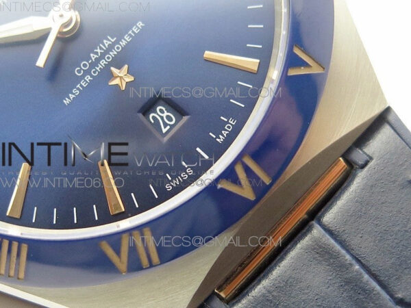 Constellation 131.33.41.21.03.001 SS/RG TW Best Edition Blue Dial On Blue Gummy Strap A8500 - Image 6