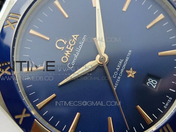 Constellation 131.33.41.21.03.001 SS/RG TW Best Edition Blue Dial On Blue Gummy Strap A8500 - Image 7