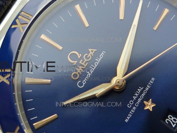 Constellation 131.33.41.21.03.001 SS/RG TW Best Edition Blue Dial On Blue Gummy Strap A8500 - Image 8
