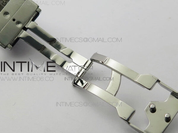 Classic Fusion 42mm SS Paved Diamonds Bezel B50F Gray Dial On Gray Gummy Strap A2892 - Image 15