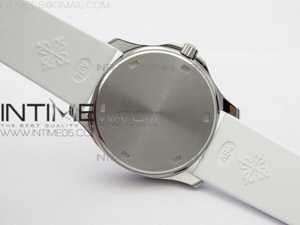 Aquanaut 5067A SS PPF 1:1 Best Edition White Textured Dial on White Rubber Strap AE23 (Free a box) - Image 17