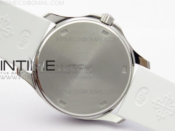 Aquanaut 5067A SS PPF 1:1 Best Edition White Textured Dial on White Rubber Strap AE23 (Free a box) - Image 18