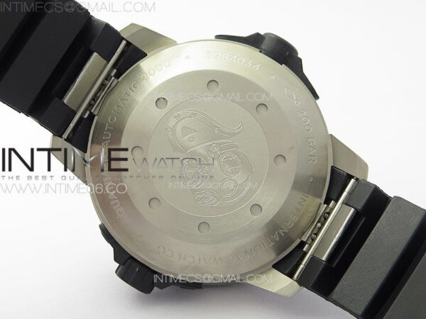 Aquatimer IW358002 SS V6S 1:1 Best Edition Black Dial White Sticks Markers on Black Rubber Strap A2824 - Image 18