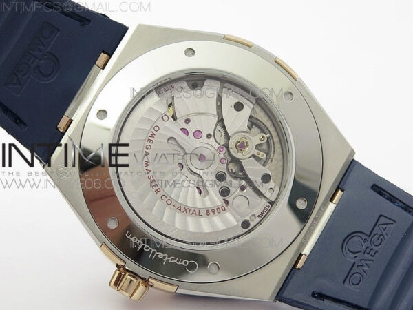 Constellation 131.33.41.21.03.001 SS/RG TW Best Edition Blue Dial On Blue Gummy Strap A8500 - Image 20