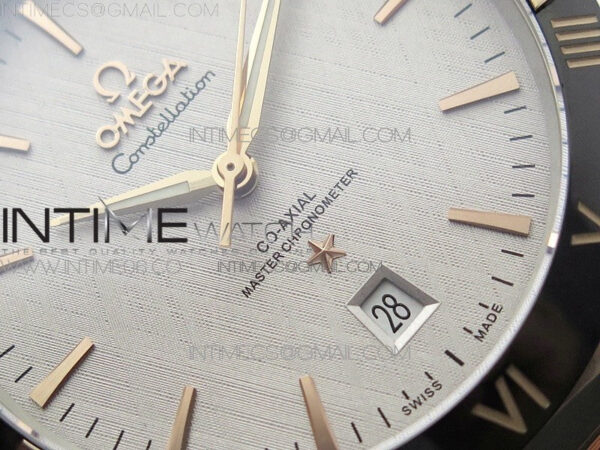 Constellation 131.33.41.21.03.001 SS/RG TW Best Edition White Dial On Black Gummy Strap A8500 - Image 4
