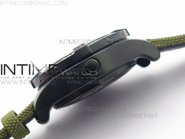 Avenger II Seawolf PVD Black CF Dial on Green Nylon Strap A2836 - Image 7
