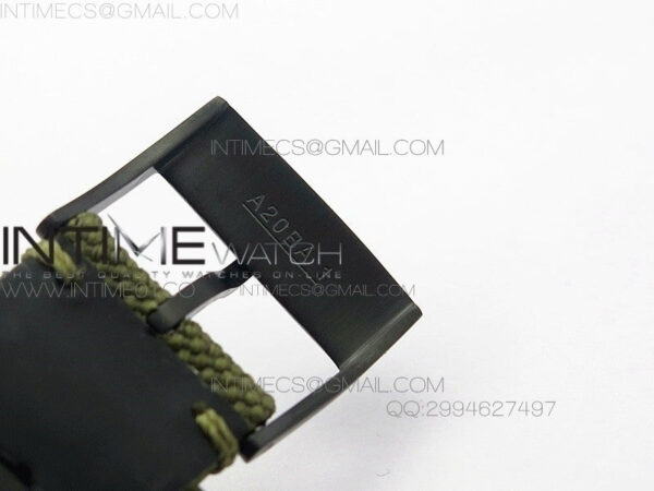 Avenger II Seawolf PVD Black CF Dial on Green Nylon Strap A2836 - Image 9