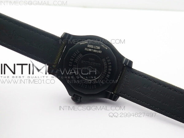 Avenger II Seawolf PVD Black CF Dial on Green Nylon Strap A2836 - Image 10