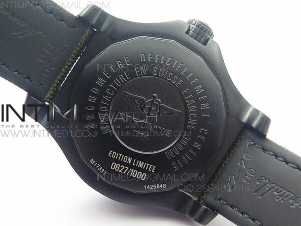 Avenger II Seawolf PVD Black CF Dial on Green Nylon Strap A2836 - Image 11