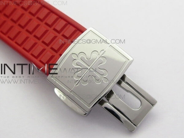 Aquanaut 5067A SS PPF 1:1 Best Edition Red Textured Dial on Red Rubber Strap AE23 (Free a box) - Image 14