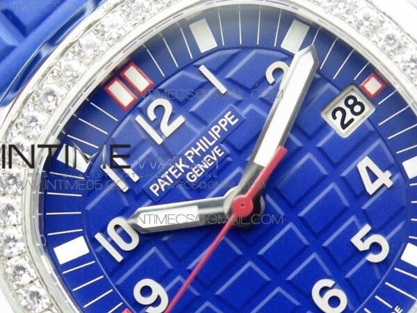 Aquanaut 5067A SS PPF 1:1 Best Edition Blue Textured Dial on Blue Rubber Strap AE23 (Free a box) - Image 7