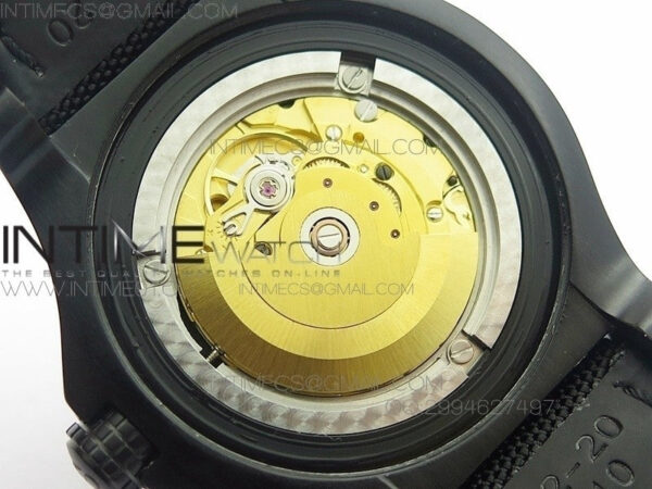 Avenger II Seawolf PVD Black Dial Yellow Markers on Black Nylon Strap A2836 - Image 11