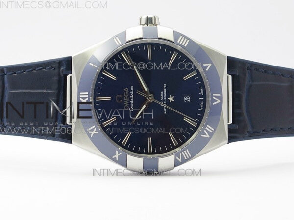 Constellation 131.33.41.21.03.001 SS TW Best Edition Blue Dial On Blaue Gummy Strap A8500 - Image 3