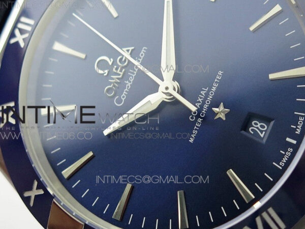 Constellation 131.33.41.21.03.001 SS TW Best Edition Blue Dial On Blaue Gummy Strap A8500 - Image 7