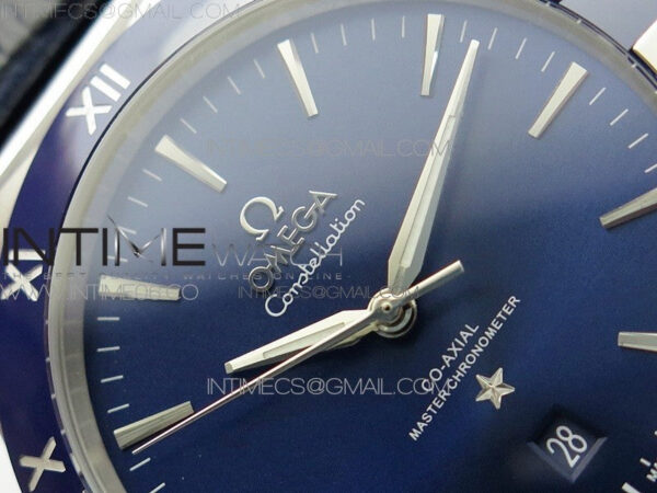 Constellation 131.33.41.21.03.001 SS TW Best Edition Blue Dial On Blaue Gummy Strap A8500 - Image 8