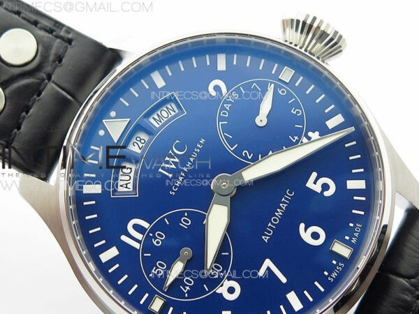 Big Pilot Annual Calendar SS IW5027 AZF 1:1 Best Edition Blue Dial on Black Leather Strap A52850 - Image 9
