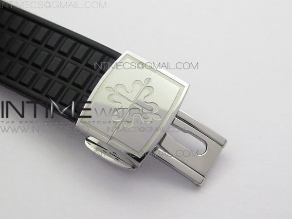 Aquanaut 5067A SS PPF 1:1 Best Edition Black Textured Dial on Black Rubber Strap AE23 (Free a box) - Image 14