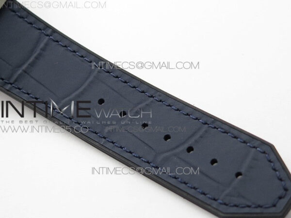 Classic Fusion 42mm SS WWF 1:1 Best Edition Blue Dial On Blue Gummy Strap Asian HB1112 - Image 15