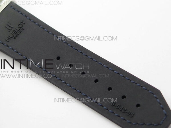 Classic Fusion 42mm SS WWF 1:1 Best Edition Blue Dial On Blue Gummy Strap Asian HB1112 - Image 16