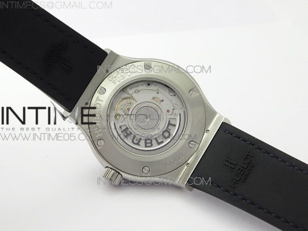 Classic Fusion 42mm SS WWF 1:1 Best Edition Blue Dial On Blue Gummy Strap Asian HB1112 - Image 17